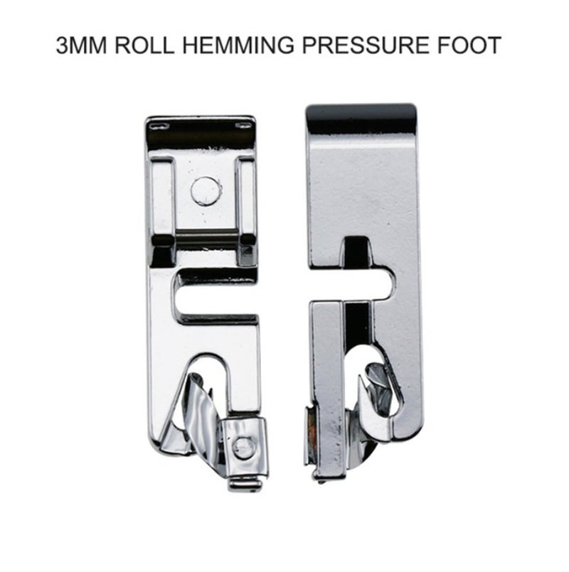 PannySewCraft Narrow Rolled Hem Foot 3 mm, 4 mm, 6 mm Fits All Low Shank Snap-On Singer, Brother, Babylock, Euro-Pro, Janome, Kenmore, White, Juki, New Home - Image 2